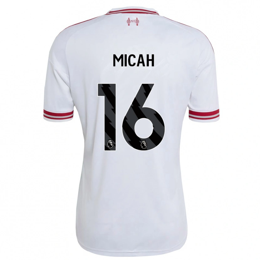 Danxen Mujer Camiseta Teagan Micah #16 Rojo Blanco 2ª Equipación 2026/27 La Camisa