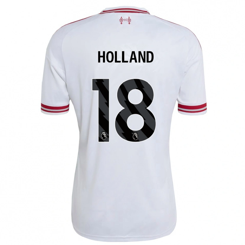 Danxen Mujer Camiseta Ceri Holland #18 Rojo Blanco 2ª Equipación 2026/27 La Camisa
