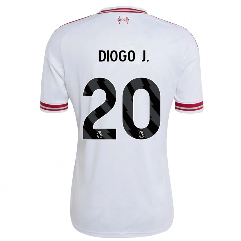 Danxen Mujer Camiseta Diogo Jota #20 Rojo Blanco 2ª Equipación 2026/27 La Camisa
