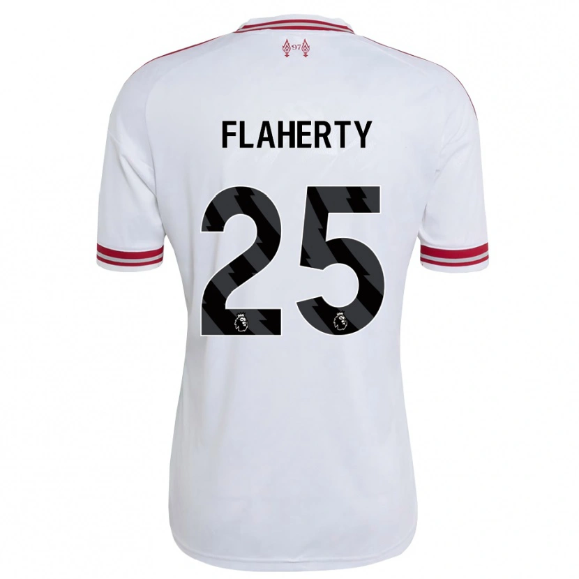 Danxen Mujer Camiseta Gilly Flaherty #25 Rojo Blanco 2ª Equipación 2026/27 La Camisa