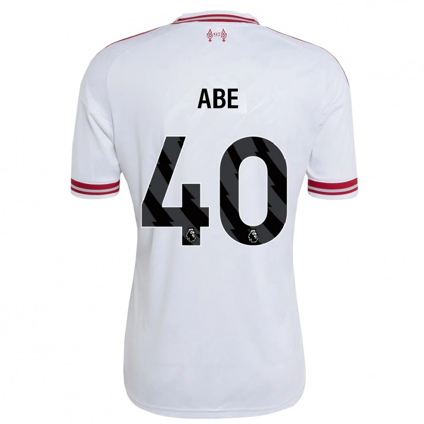 Danxen Mujer Camiseta Joshua Abe #40 Rojo Blanco 2ª Equipación 2026/27 La Camisa