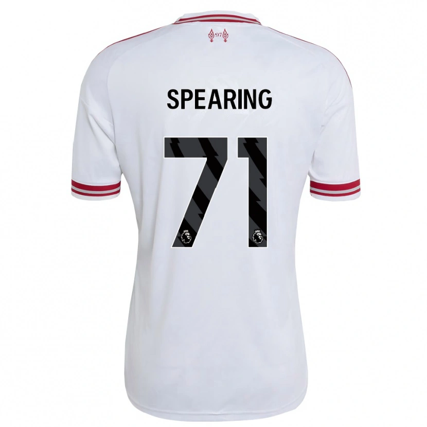 Danxen Mujer Camiseta Jay Spearing #71 Rojo Blanco 2ª Equipación 2026/27 La Camisa