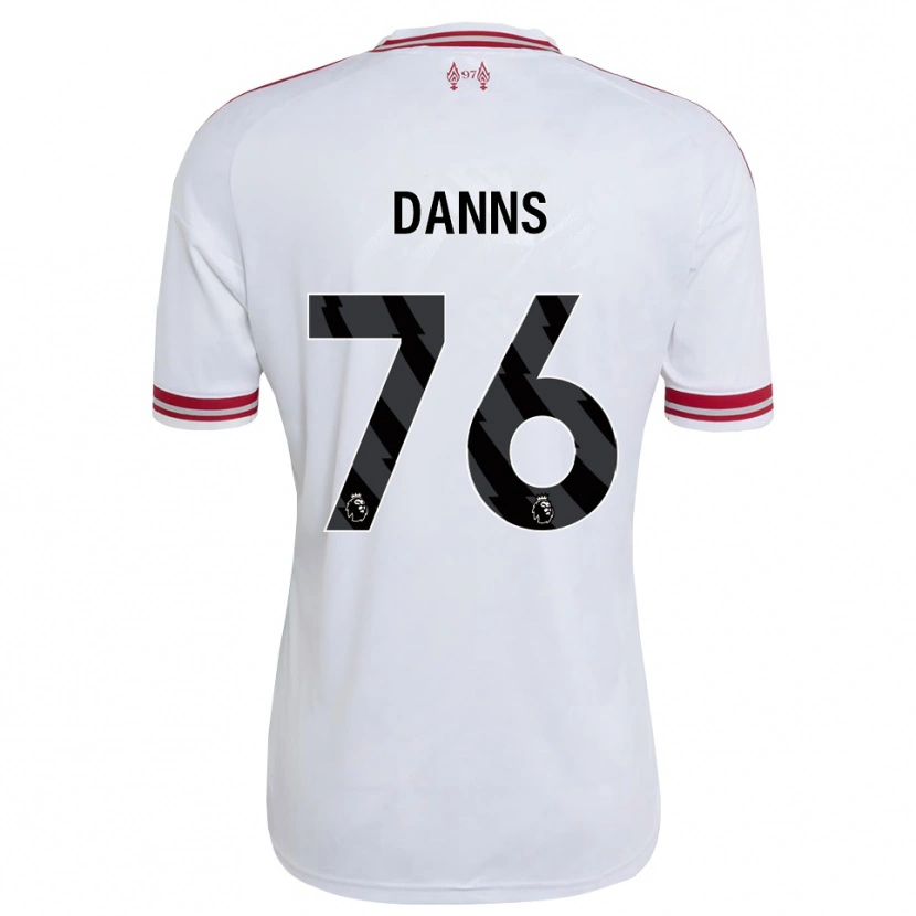 Danxen Mujer Camiseta Jayden Danns #76 Rojo Blanco 2ª Equipación 2026/27 La Camisa