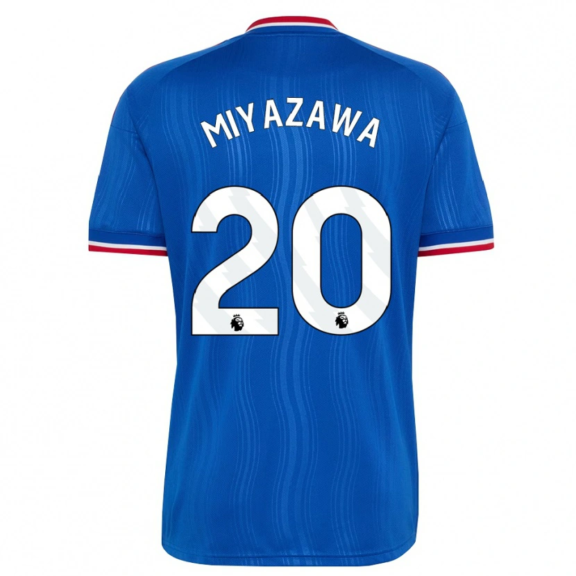 Danxen Mujer Camiseta Hinata Miyazawa #20 Azul Blanco Rojo 2ª Equipación 2026/27 La Camisa