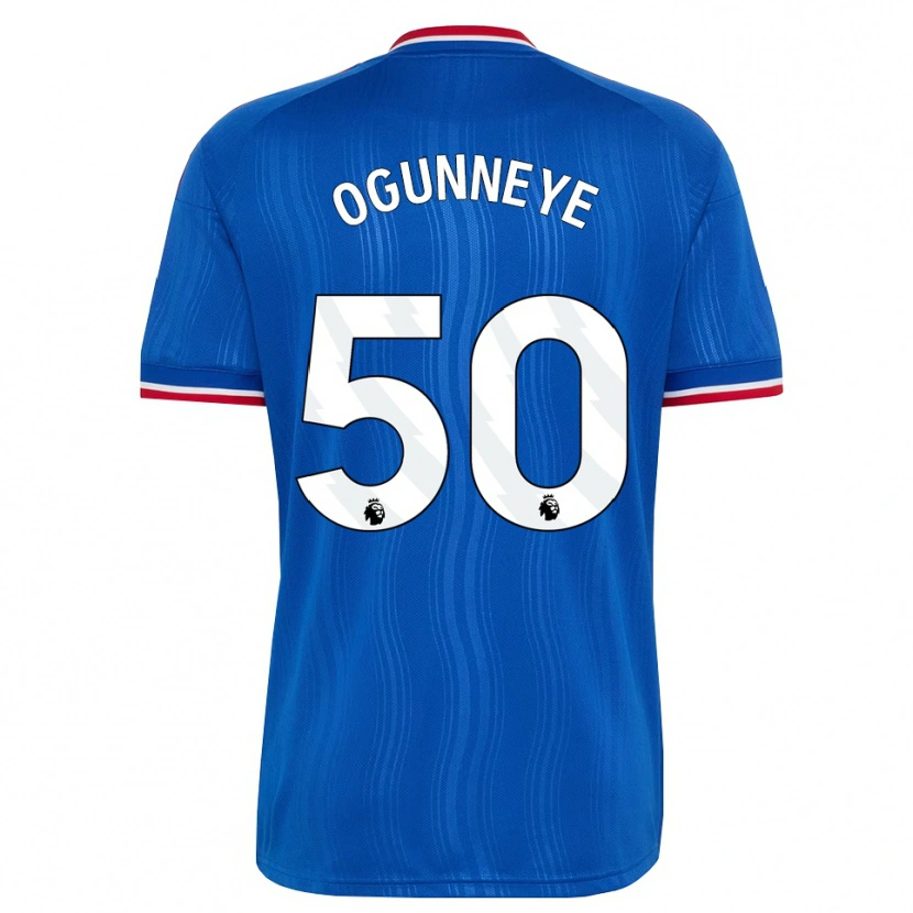 Danxen Mujer Camiseta Habeeb Ogunneye #50 Azul Blanco Rojo 2ª Equipación 2026/27 La Camisa
