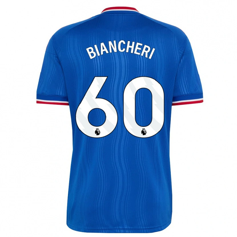 Danxen Mujer Camiseta Gabriele Biancheri #60 Azul Blanco Rojo 2ª Equipación 2026/27 La Camisa