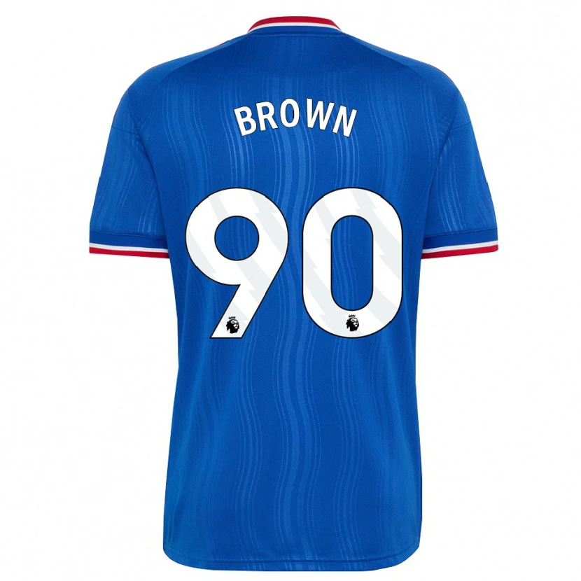 Danxen Mujer Camiseta Nathaniel-Junior Brown #90 Azul Blanco Rojo 2ª Equipación 2026/27 La Camisa