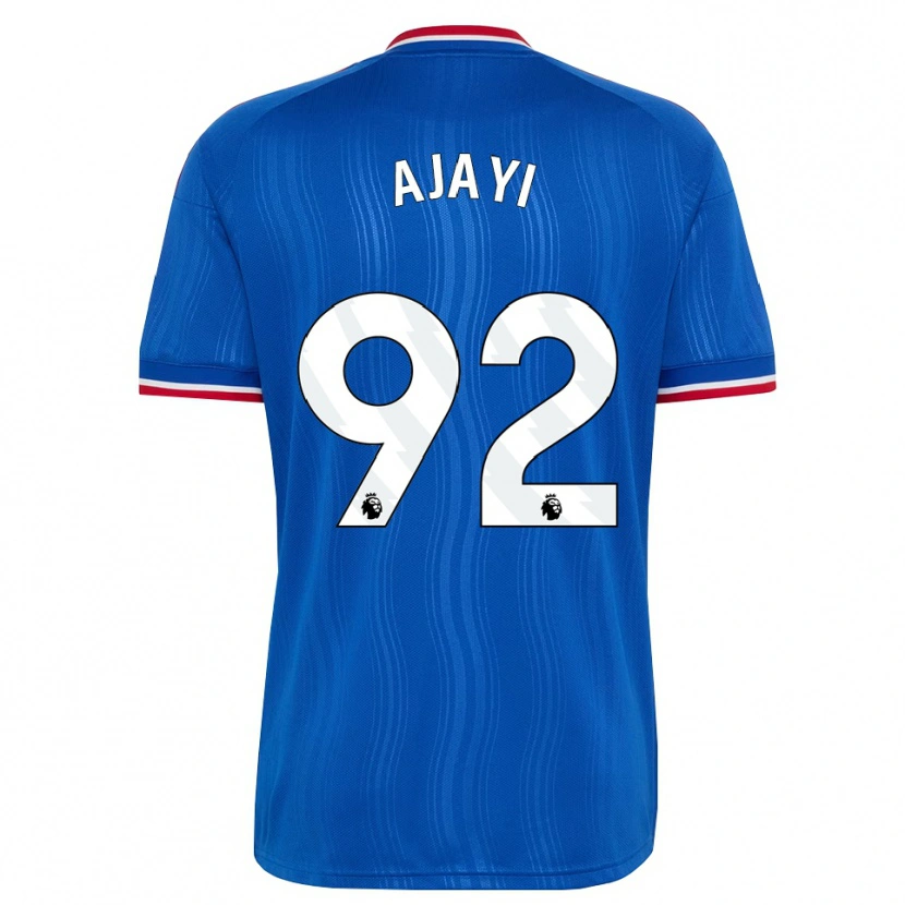 Danxen Mujer Camiseta Noah Ajayi #92 Azul Blanco Rojo 2ª Equipación 2026/27 La Camisa