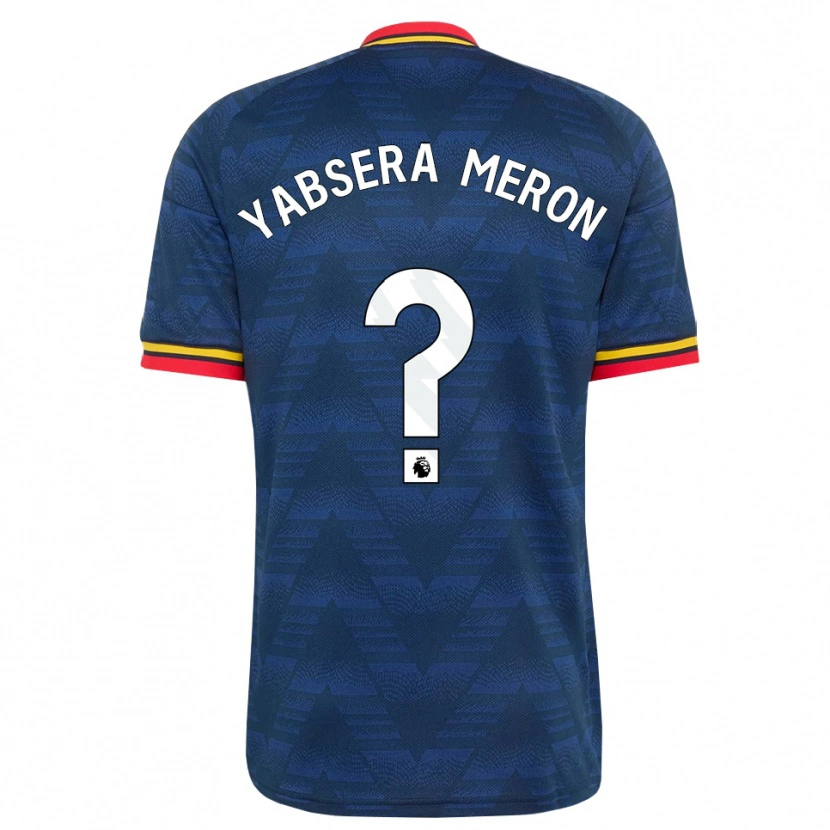 Danxen Mujer Camiseta Yabsera Meron #0 Azulmedianoche Amarillo Rojo 2ª Equipación 2026/27 La Camisa