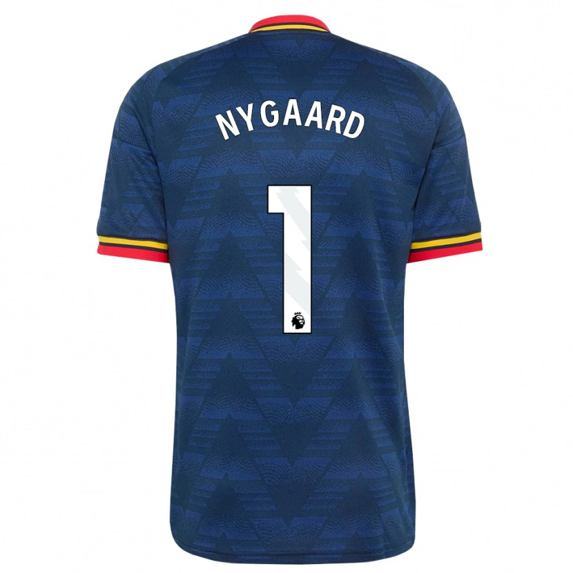 Danxen Mujer Camiseta Lucas Nygaard #1 Azulmedianoche Amarillo Rojo 2ª Equipación 2026/27 La Camisa