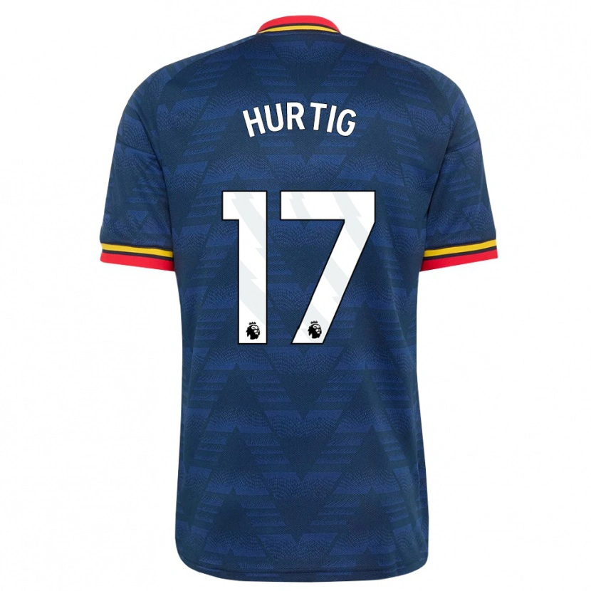 Danxen Mujer Camiseta Lina Hurtig #17 Azulmedianoche Amarillo Rojo 2ª Equipación 2026/27 La Camisa