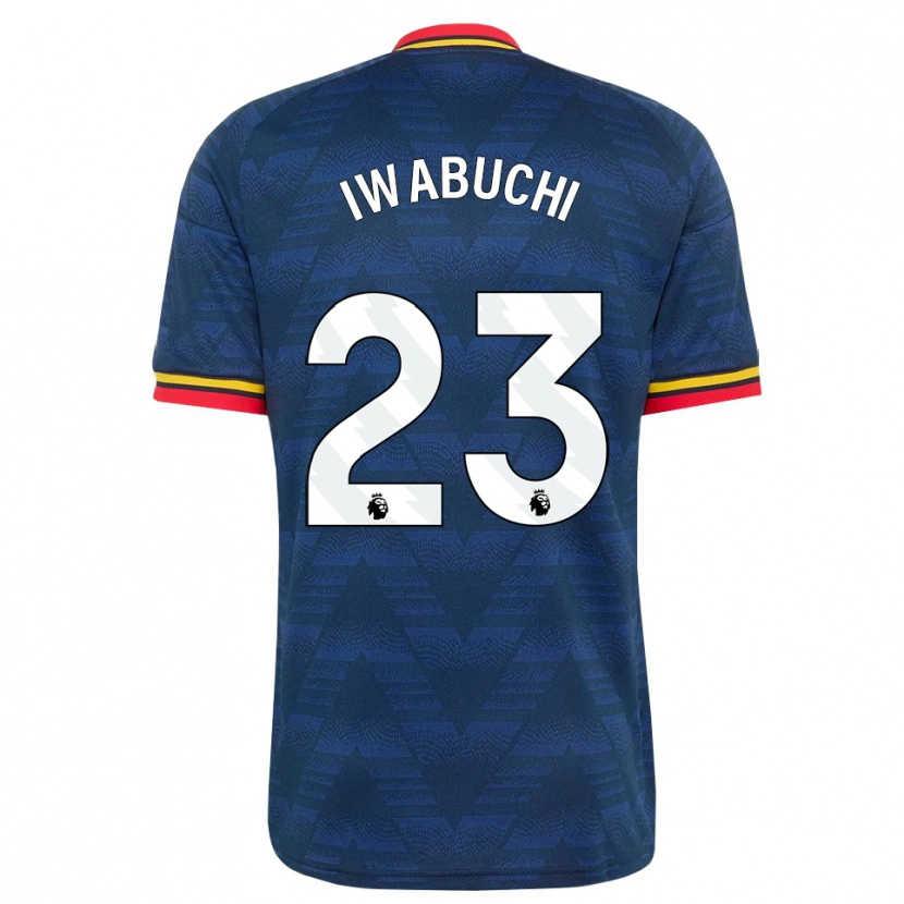 Danxen Mujer Camiseta Mana Iwabuchi #23 Azulmedianoche Amarillo Rojo 2ª Equipación 2026/27 La Camisa