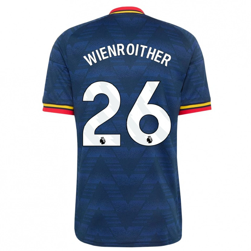 Danxen Mujer Camiseta Laura Wienroither #26 Azulmedianoche Amarillo Rojo 2ª Equipación 2026/27 La Camisa