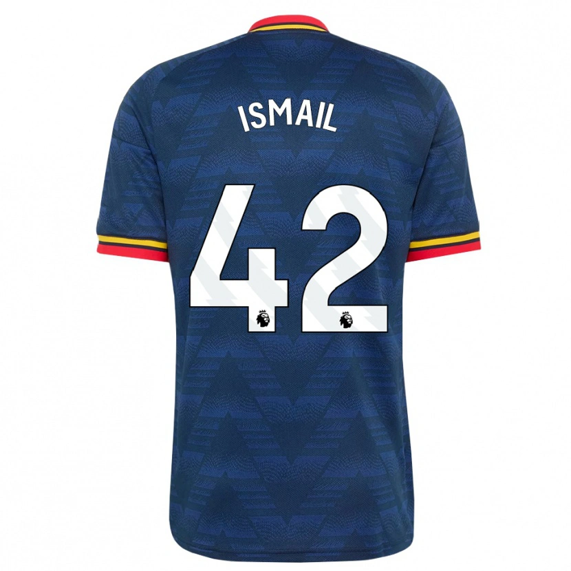 Danxen Mujer Camiseta Cam'ron Ismail #42 Azulmedianoche Amarillo Rojo 2ª Equipación 2026/27 La Camisa