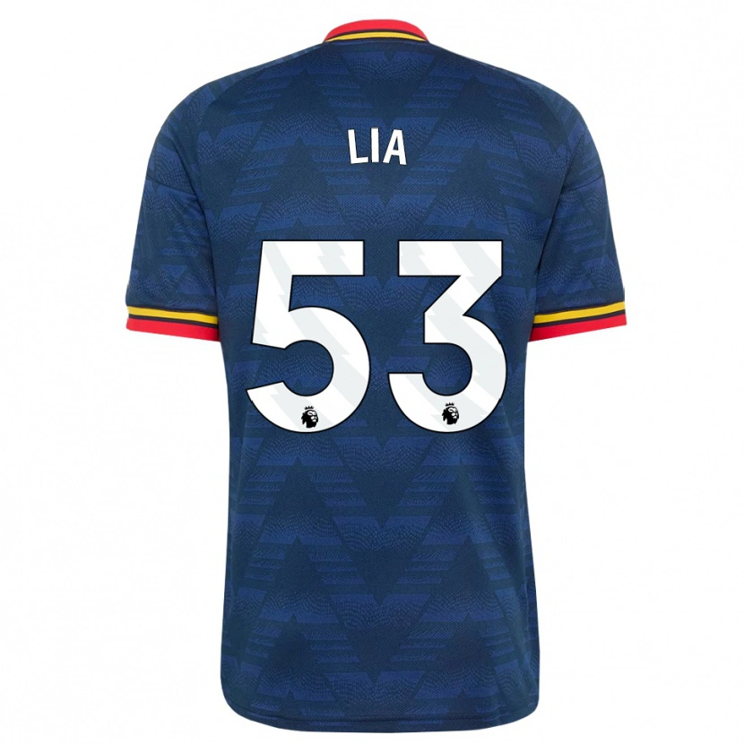 Danxen Mujer Camiseta Vivienne Lia #53 Azulmedianoche Amarillo Rojo 2ª Equipación 2026/27 La Camisa