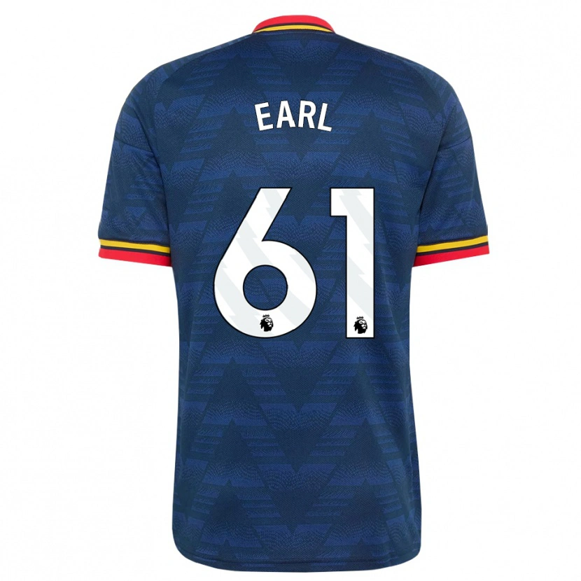 Danxen Mujer Camiseta Madison Earl #61 Azulmedianoche Amarillo Rojo 2ª Equipación 2026/27 La Camisa