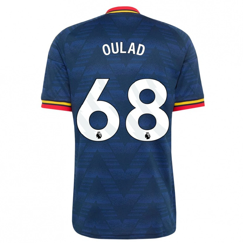 Danxen Mujer Camiseta Salah-Eddine Oulad M'hand #68 Azulmedianoche Amarillo Rojo 2ª Equipación 2026/27 La Camisa