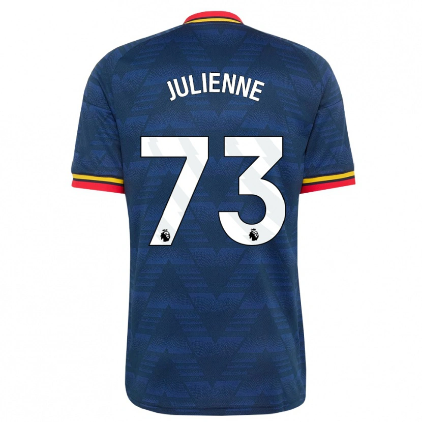 Danxen Mujer Camiseta Theo Julienne #73 Azulmedianoche Amarillo Rojo 2ª Equipación 2026/27 La Camisa