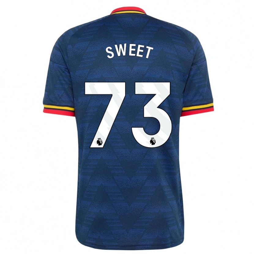 Danxen Mujer Camiseta James Sweet #73 Azulmedianoche Amarillo Rojo 2ª Equipación 2026/27 La Camisa