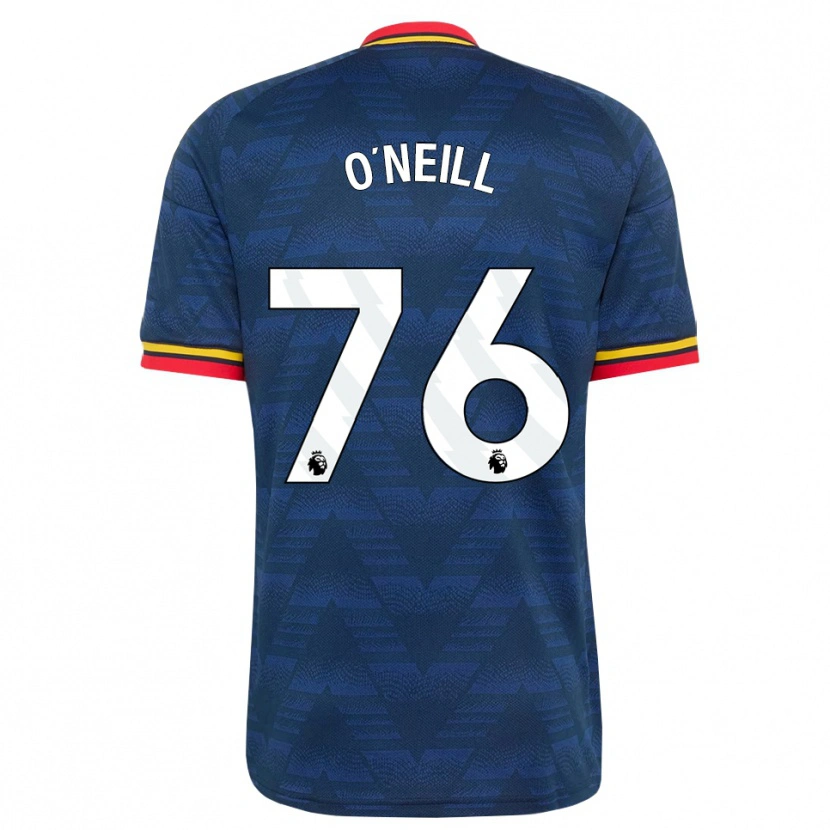 Danxen Mujer Camiseta Ceadach O'neill #76 Azulmedianoche Amarillo Rojo 2ª Equipación 2026/27 La Camisa