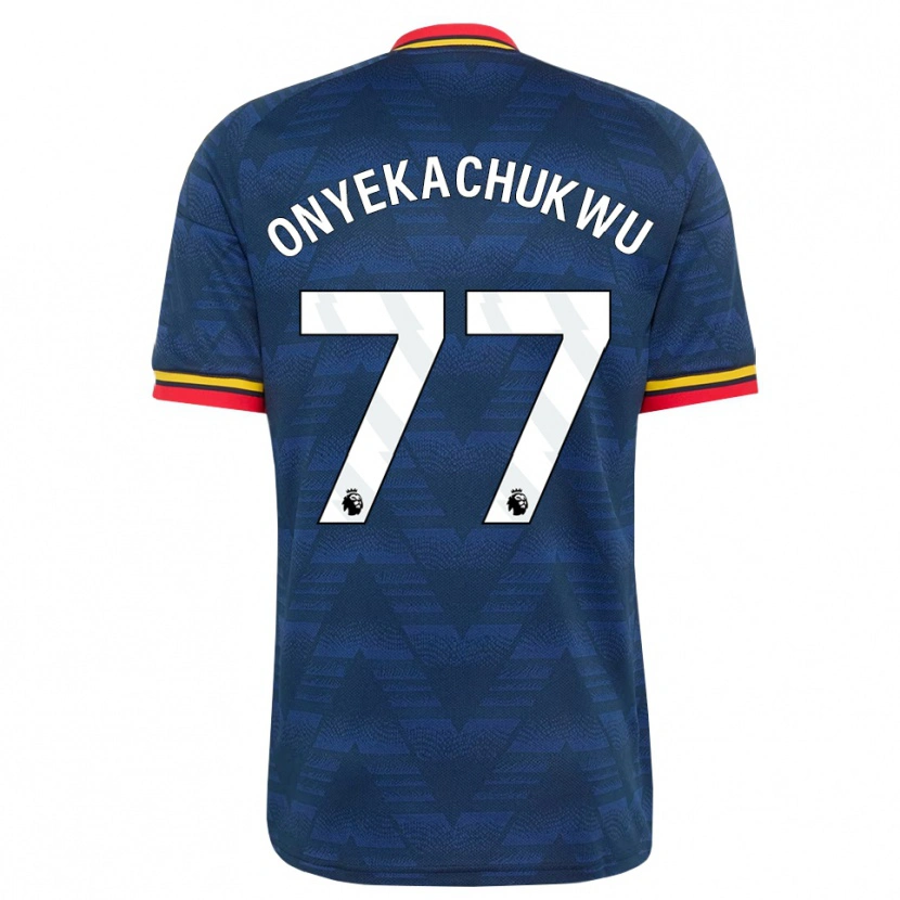 Danxen Mujer Camiseta Samuel Onyekachukwu #77 Azulmedianoche Amarillo Rojo 2ª Equipación 2026/27 La Camisa