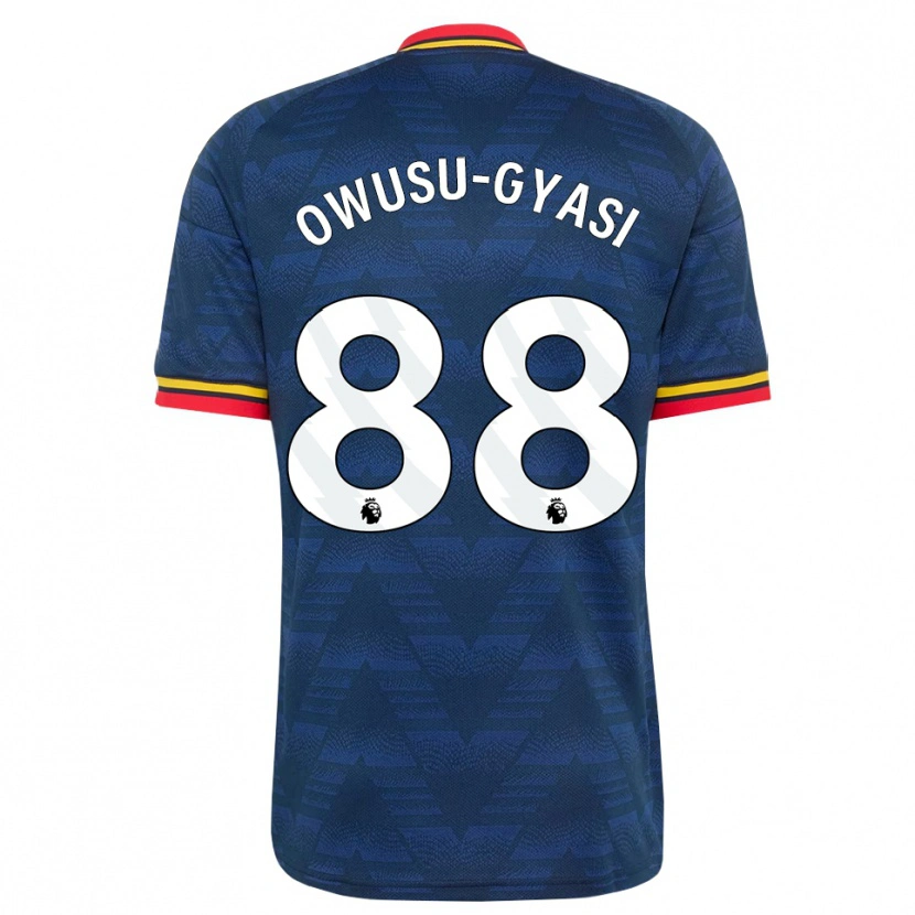 Danxen Mujer Camiseta Abraham Owusu-Gyasi #88 Azulmedianoche Amarillo Rojo 2ª Equipación 2026/27 La Camisa