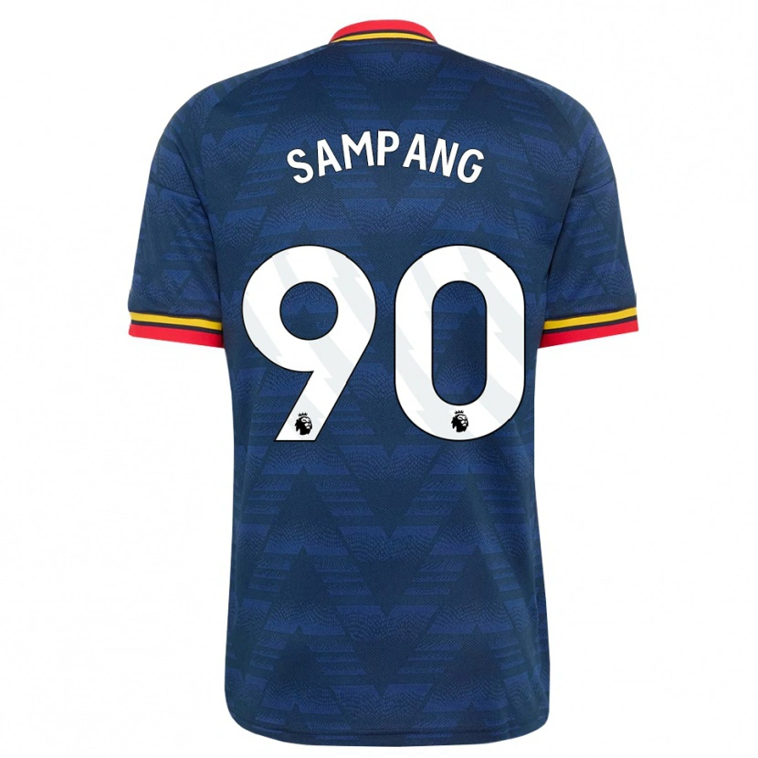 Danxen Mujer Camiseta Saurap Sampang #90 Azulmedianoche Amarillo Rojo 2ª Equipación 2026/27 La Camisa
