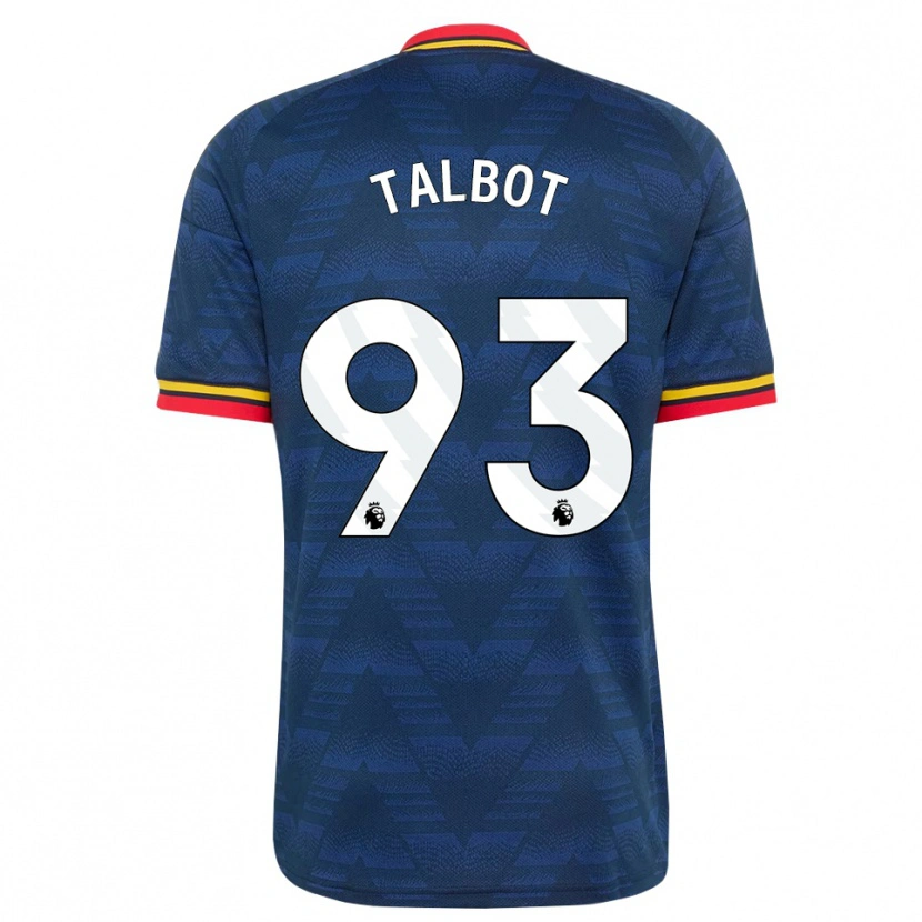 Danxen Mujer Camiseta Jack Talbot #93 Azulmedianoche Amarillo Rojo 2ª Equipación 2026/27 La Camisa
