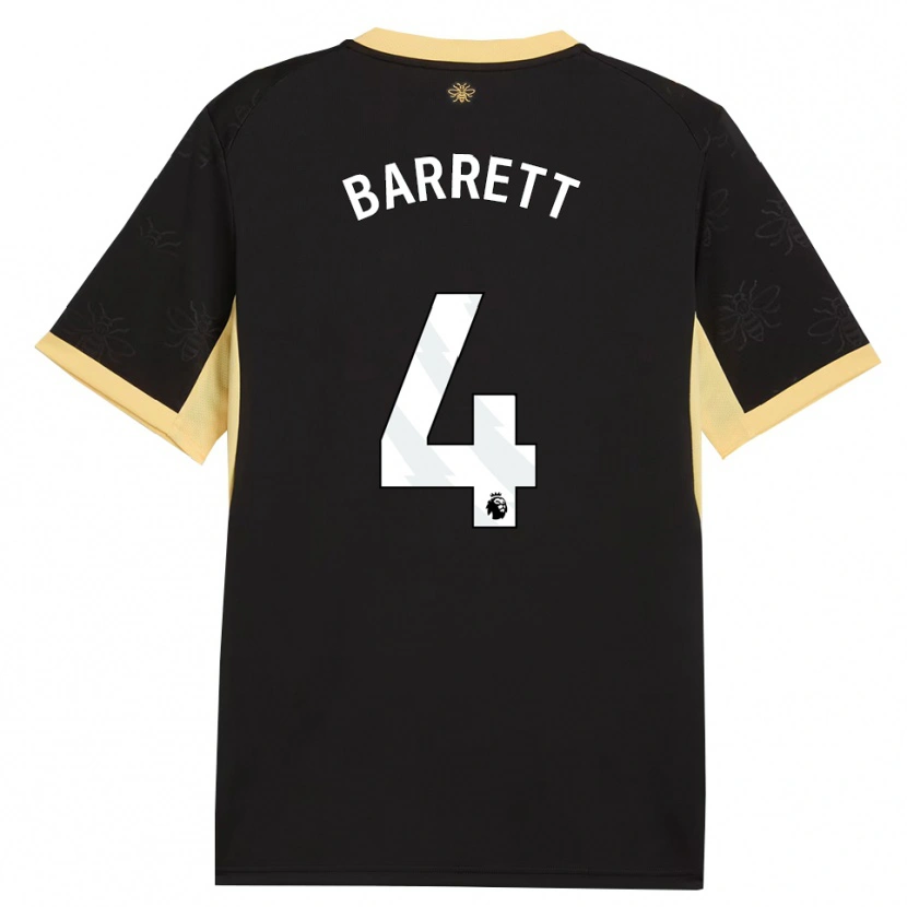 Danxen Mujer Camiseta Marlow Barrett #4 Negro Amarillo 2ª Equipación 2026/27 La Camisa