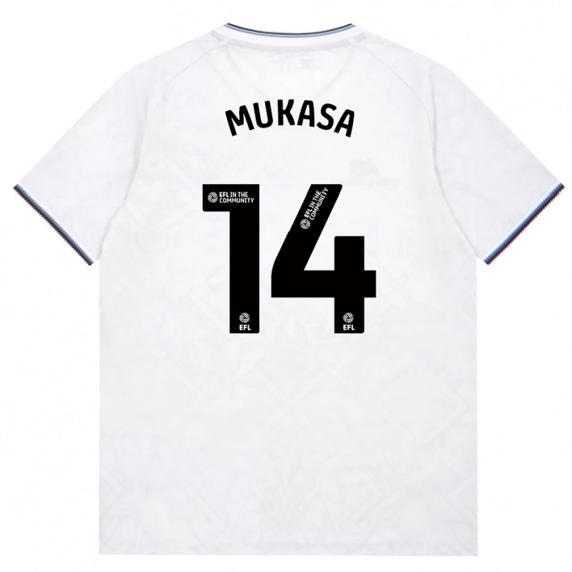 Danxen Mujer Camiseta Divine Mukasa #14 Borgoña Blanco 2ª Equipación 2026/27 La Camisa