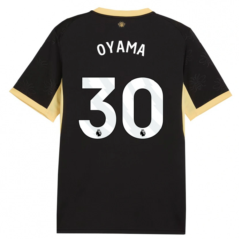 Danxen Mujer Camiseta Aemu Oyama #30 Negro Amarillo 2ª Equipación 2026/27 La Camisa