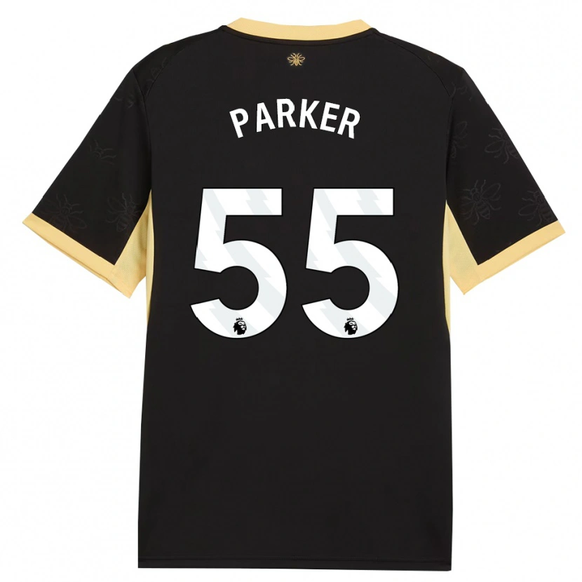 Danxen Mujer Camiseta Harrison Parker #55 Negro Amarillo 2ª Equipación 2026/27 La Camisa