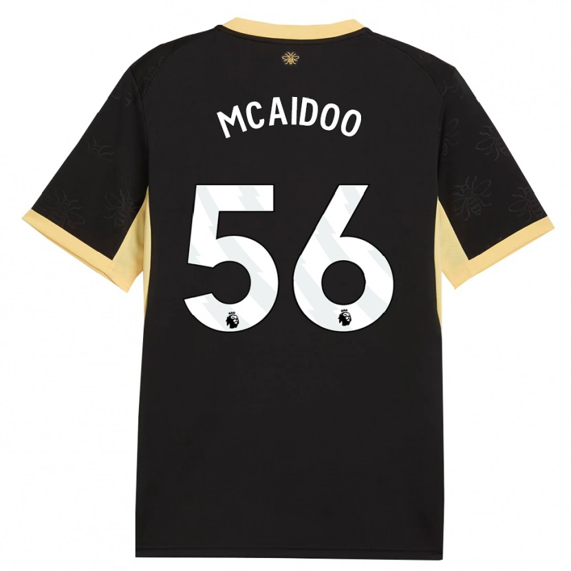 Danxen Mujer Camiseta Ryan Mcaidoo #56 Negro Amarillo 2ª Equipación 2026/27 La Camisa