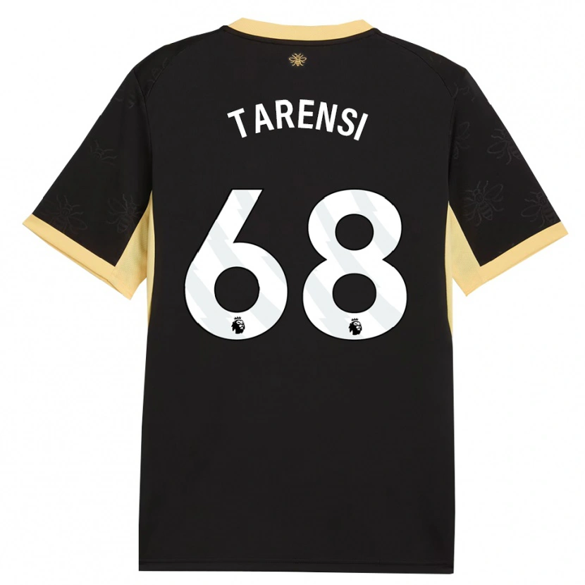 Danxen Mujer Camiseta Oscar Tarensi #68 Negro Amarillo 2ª Equipación 2026/27 La Camisa