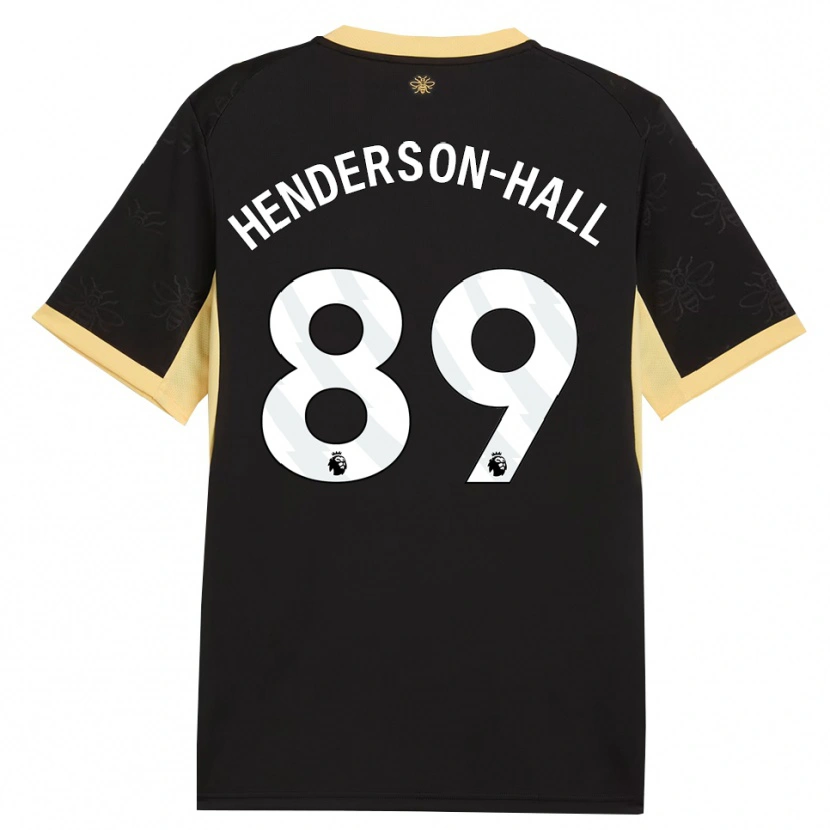 Danxen Mujer Camiseta Matty Henderson-Hall #89 Negro Amarillo 2ª Equipación 2026/27 La Camisa