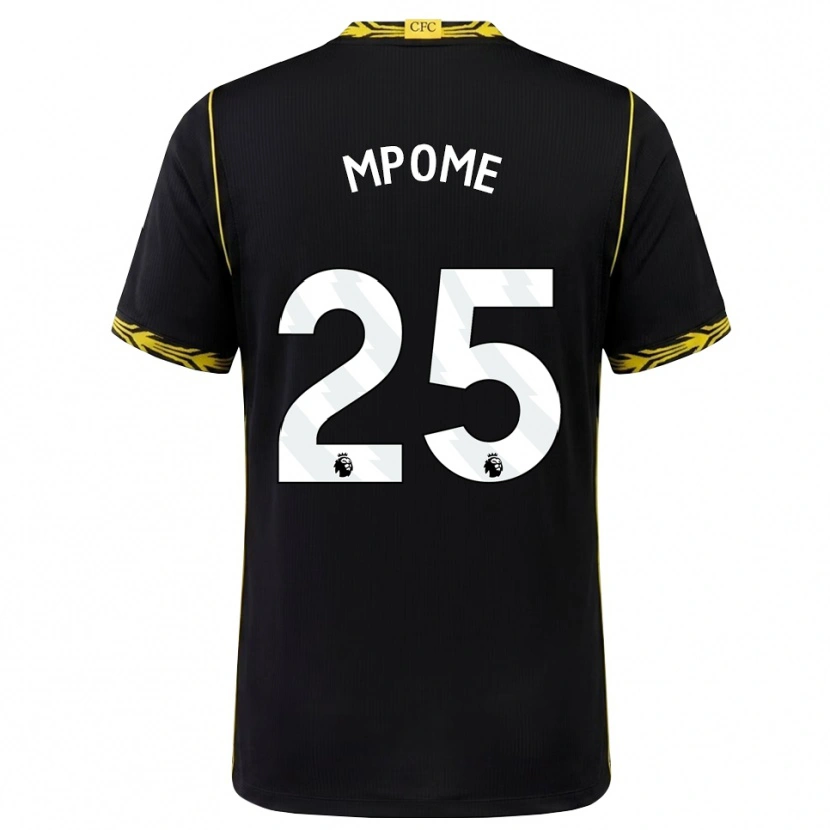 Danxen Mujer Camiseta Maelys Mpome #25 Negro Amarillo 2ª Equipación 2026/27 La Camisa