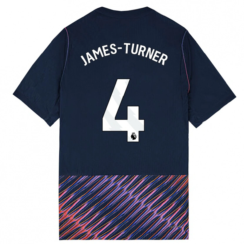 Danxen Mujer Camiseta Amy James-Turner #4 Azulreal Blanco 2ª Equipación 2026/27 La Camisa