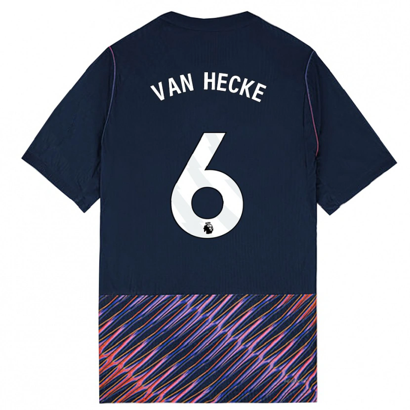 Danxen Mujer Camiseta Jan Paul Van Hecke #6 Azulreal Blanco 2ª Equipación 2026/27 La Camisa