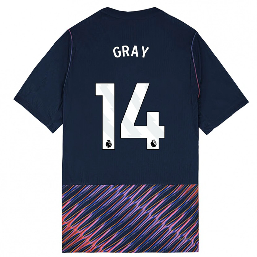 Danxen Mujer Camiseta Archie Gray #14 Azulreal Blanco 2ª Equipación 2026/27 La Camisa
