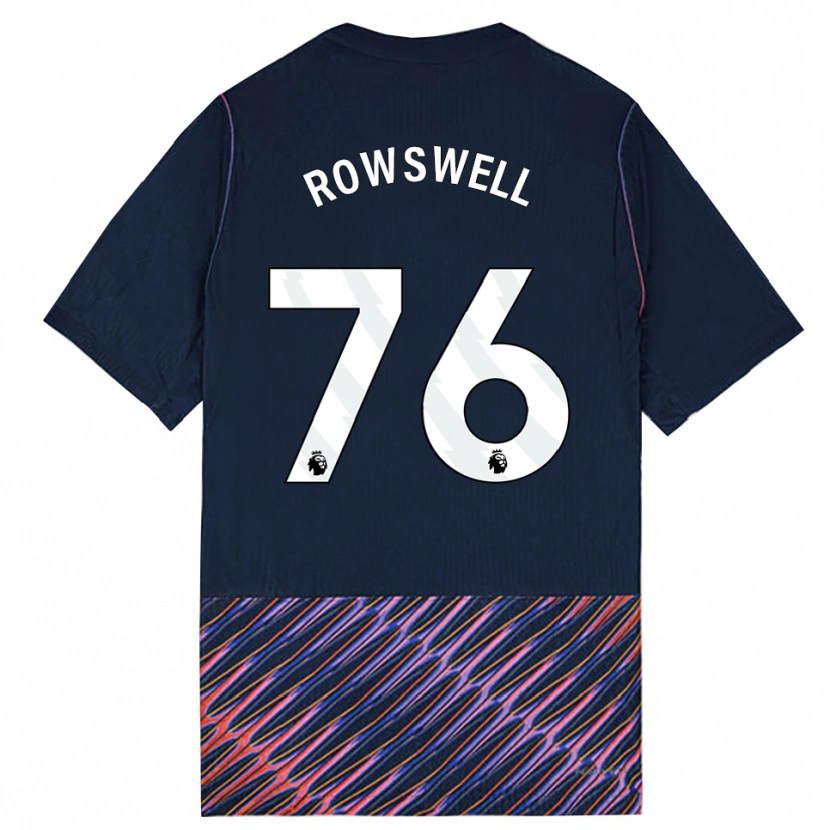 Danxen Mujer Camiseta James Rowswell #76 Azulreal Blanco 2ª Equipación 2026/27 La Camisa