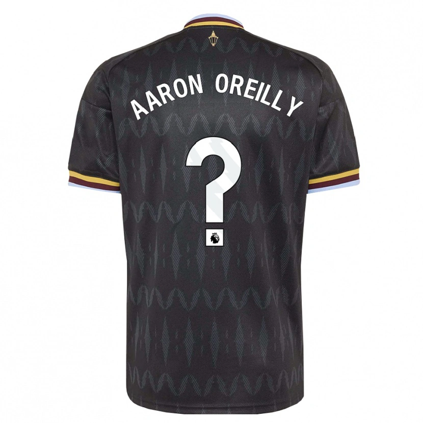 Danxen Mujer Camiseta Aaron Oreilly #0 Azulaciano Negro Amarillo 2ª Equipación 2026/27 La Camisa
