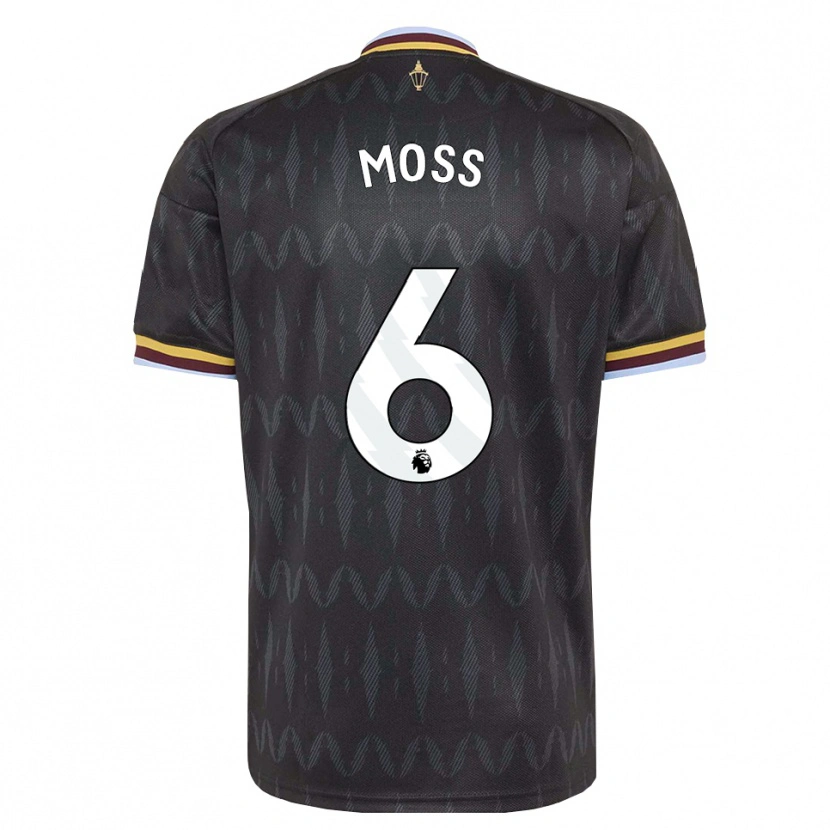 Danxen Mujer Camiseta Lennon Moss #6 Azulaciano Negro Amarillo 2ª Equipación 2026/27 La Camisa