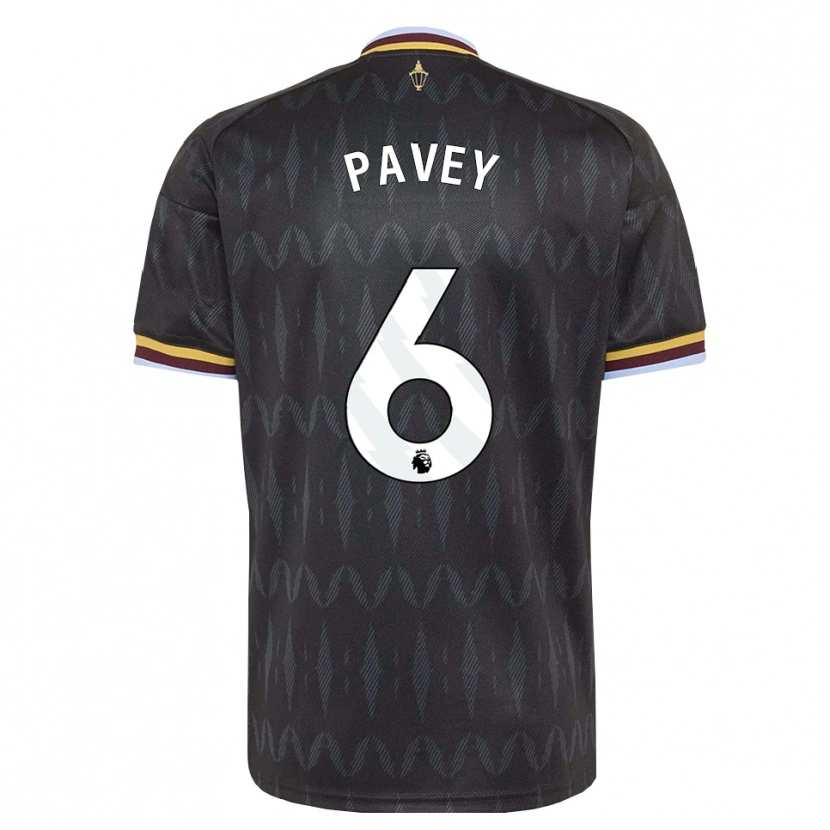 Danxen Mujer Camiseta Charlie Pavey #6 Azulaciano Negro Amarillo 2ª Equipación 2026/27 La Camisa