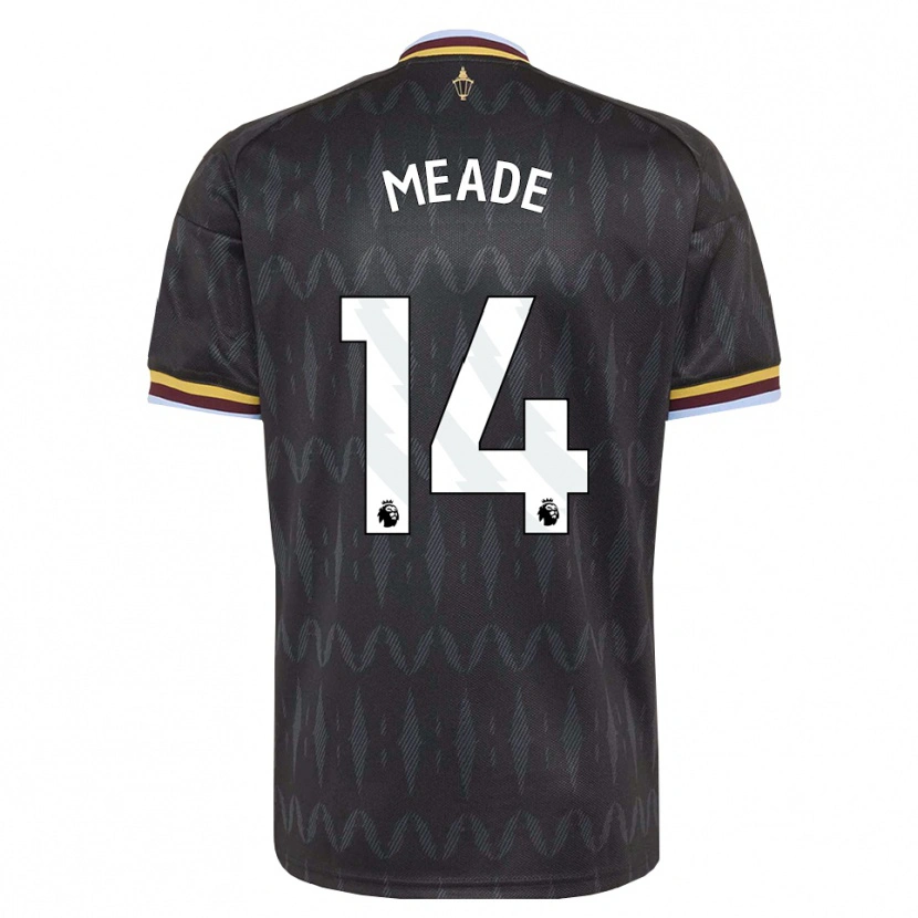 Danxen Mujer Camiseta Markie Meade #14 Azulaciano Negro Amarillo 2ª Equipación 2026/27 La Camisa