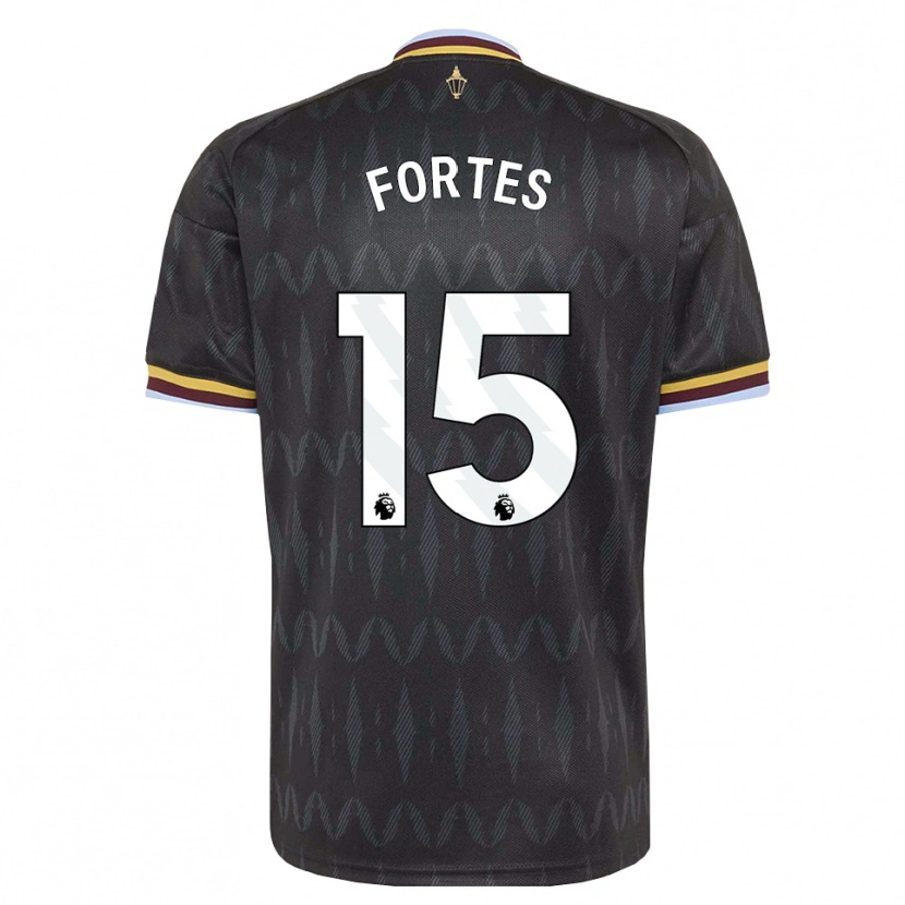 Danxen Mujer Camiseta Rodrigo Fortes #15 Azulaciano Negro Amarillo 2ª Equipación 2026/27 La Camisa