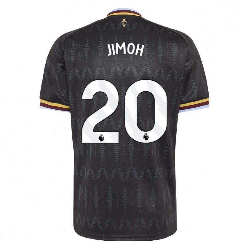 Danxen Mujer Camiseta Jamaldeen Jimoh-Aloba #20 Azulaciano Negro Amarillo 2ª Equipación 2026/27 La Camisa