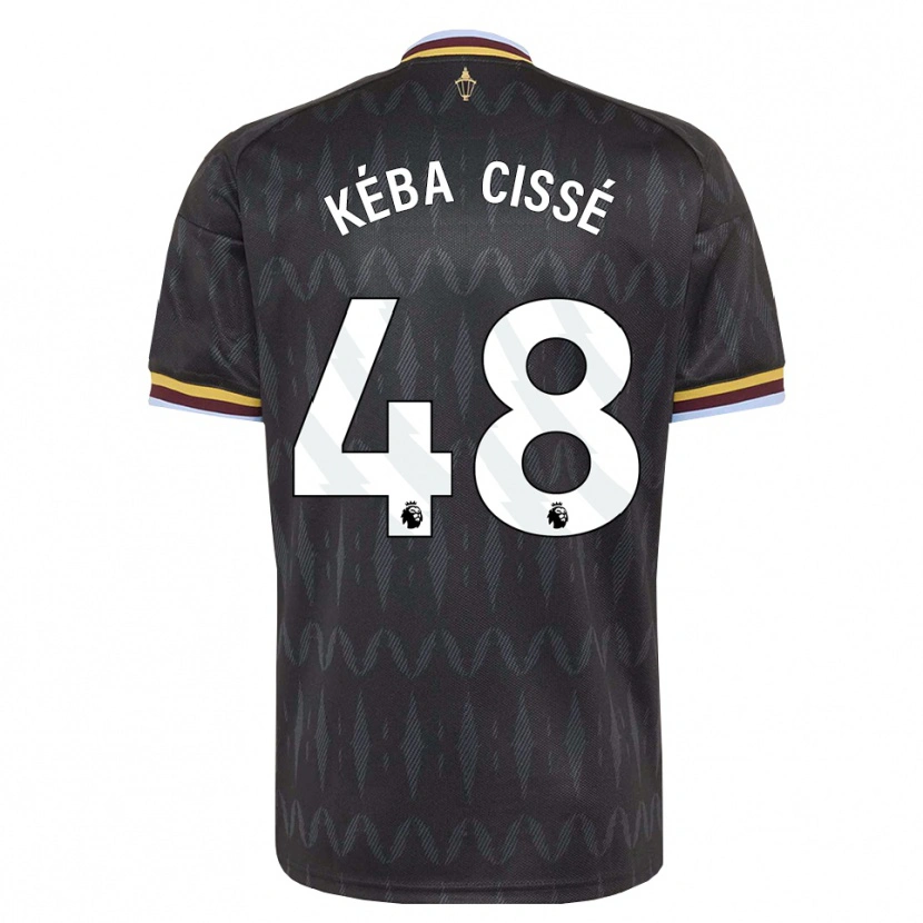 Danxen Mujer Camiseta Modou Kéba Cissé #48 Azulaciano Negro Amarillo 2ª Equipación 2026/27 La Camisa