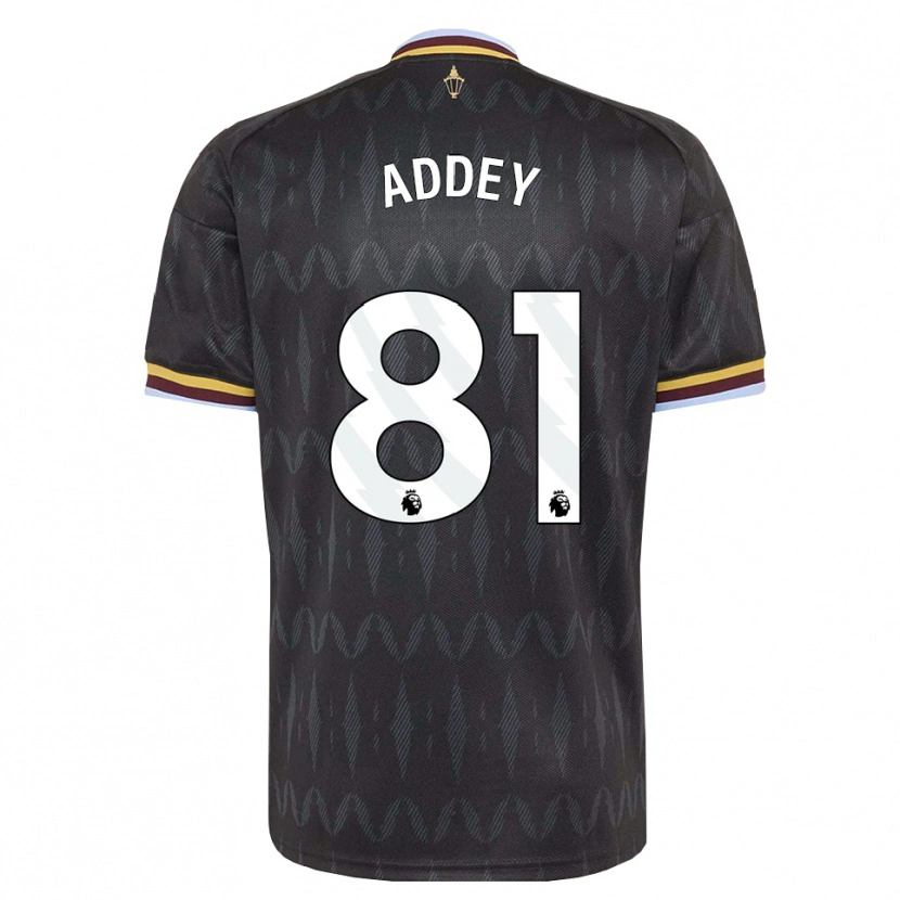 Danxen Mujer Camiseta Farid Addey #81 Azulaciano Negro Amarillo 2ª Equipación 2026/27 La Camisa