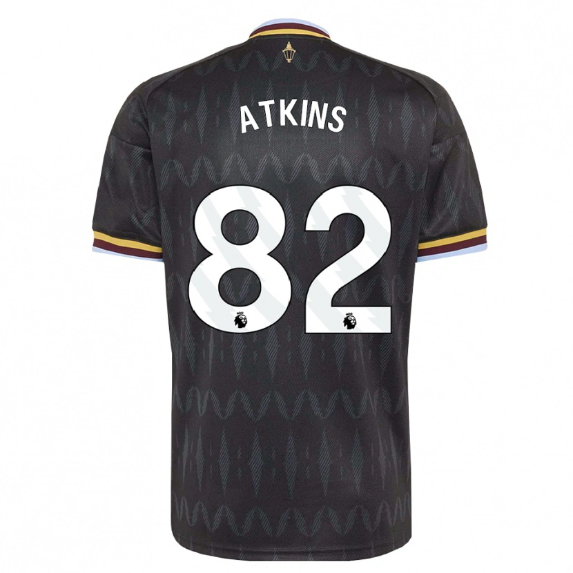 Danxen Mujer Camiseta Clay Atkins #82 Azulaciano Negro Amarillo 2ª Equipación 2026/27 La Camisa