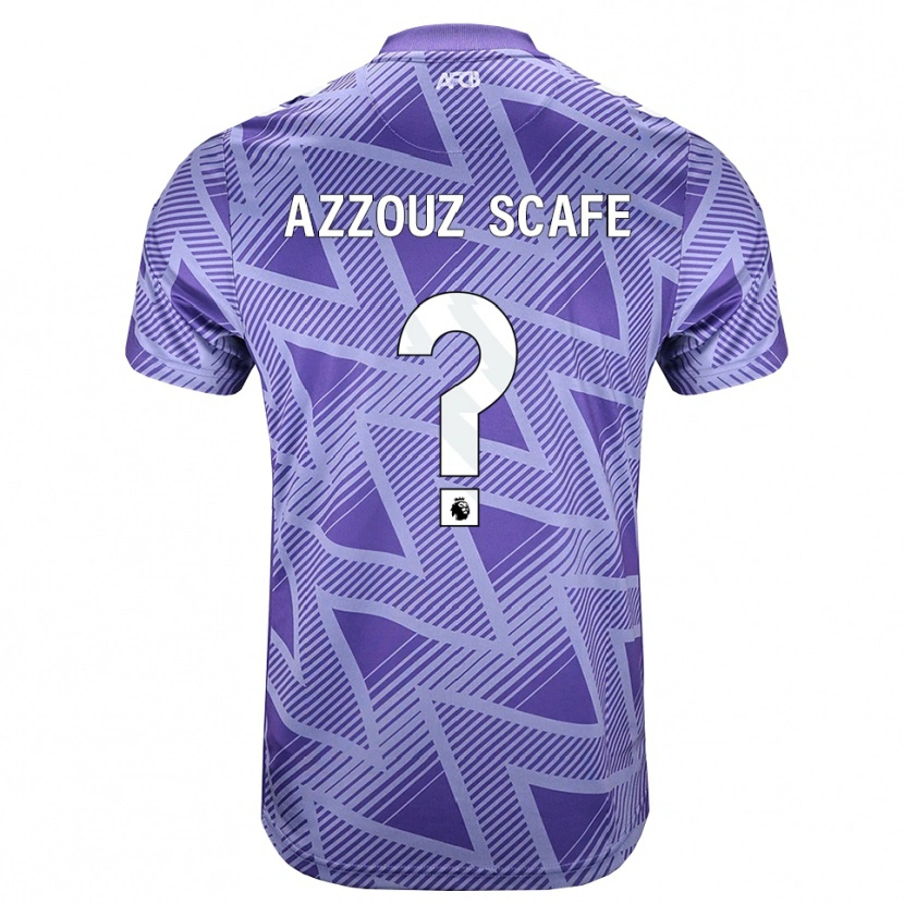 Danxen Mujer Camiseta Jaheim Azzouz Scafe #0 Rojovioletapálido Blanco 2ª Equipación 2026/27 La Camisa